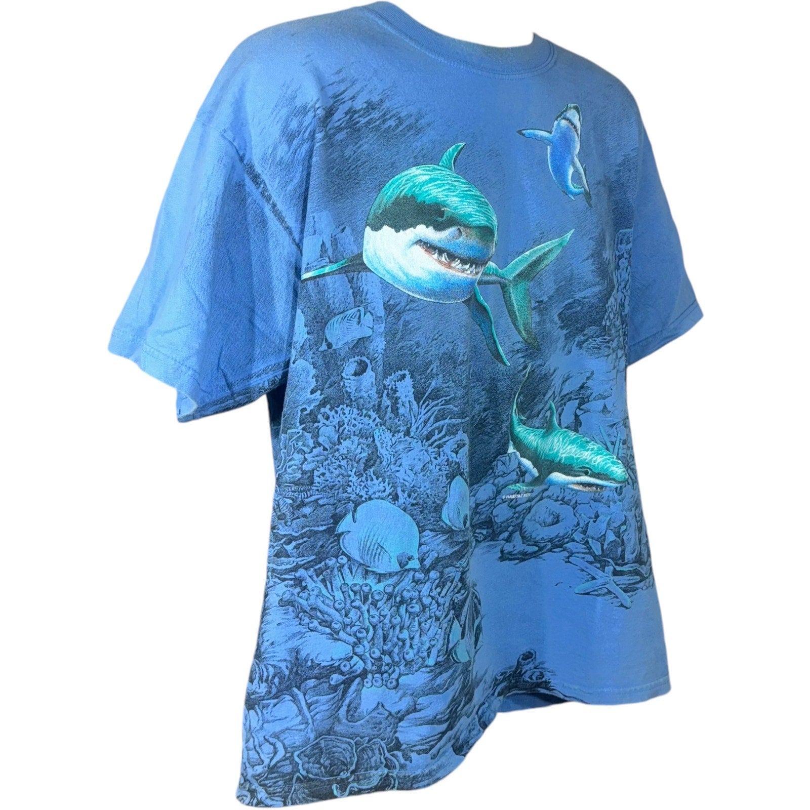 Vintage Habitat Sharks Nature AOP Tee