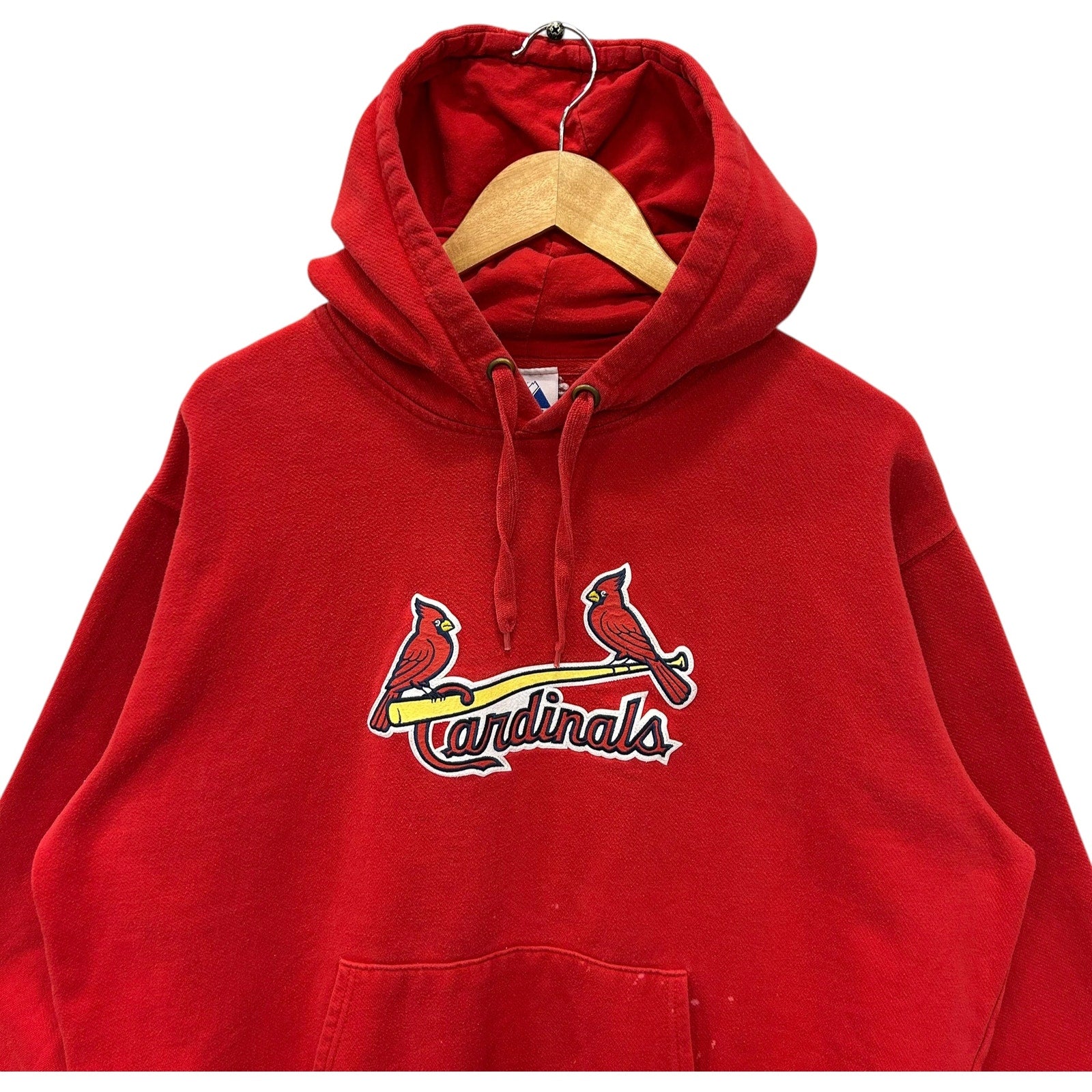 Vintage St. Louis Cardinals Spellout Logo MLB Hoodie