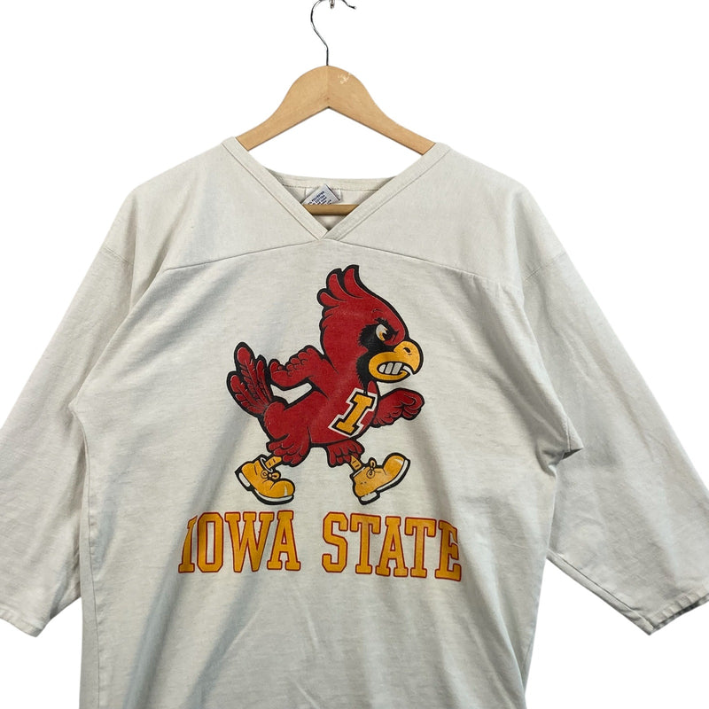 Vintage Iowa State University Cy The Cardinal Football Tee