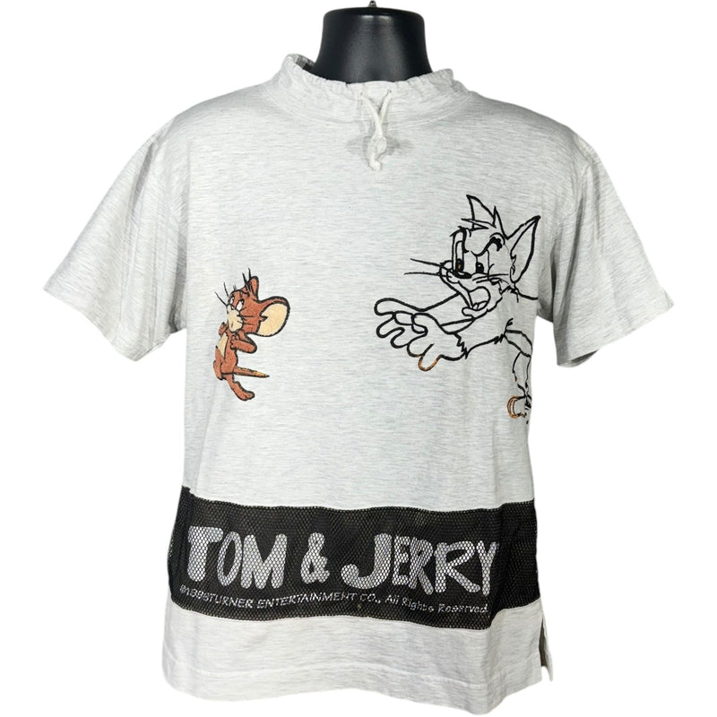 Vintage Tom & Jerry Drawstring Collar Tee 90s