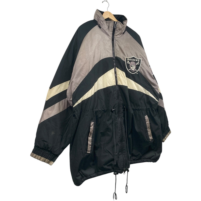 Vintagee Oakland Raiders Colorblock NFL Hooded Jacket