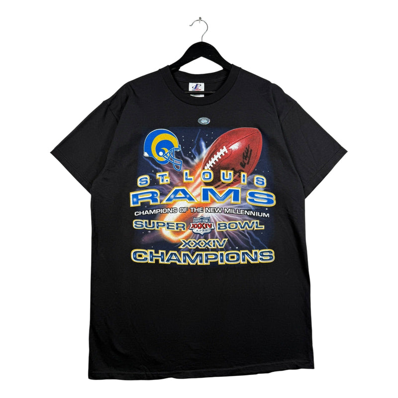 Vintage St Louis Rams Super Bowl 34 Champs NFL T-Shirt