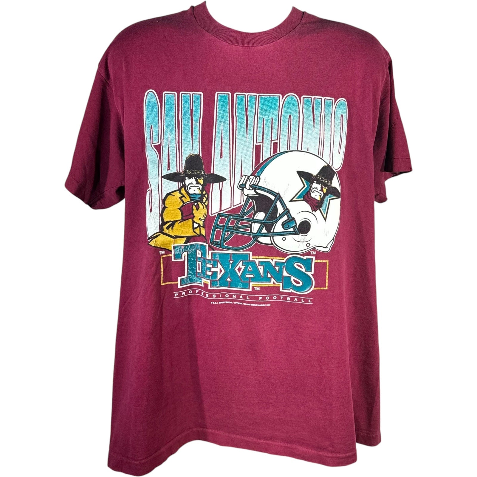 Vintage San Antonio Texans Big Helmet Tee