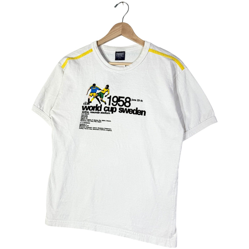 Vintage World Cup Sweden 1958 Football Short Sleeve T-Shirt