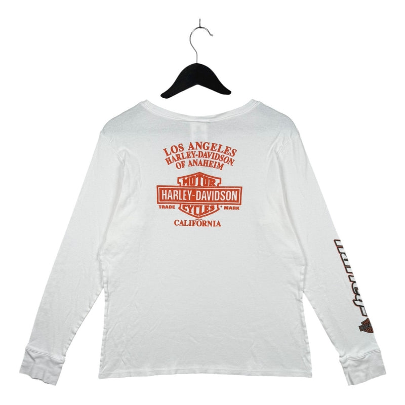 ***MEASUREMENT*** Vintage Harley Davidson LA California Long Sleeve T-Shirt