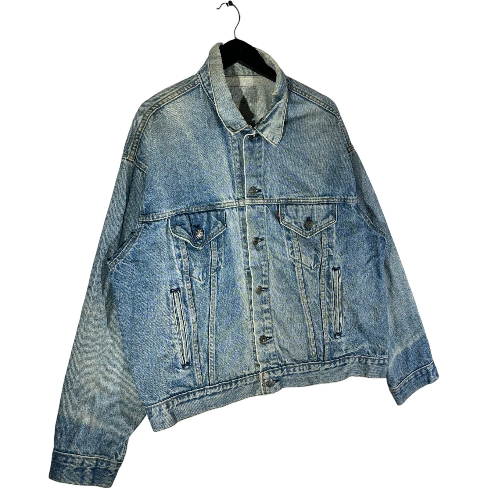 Vintage Denim Medium Wash Trucker Jacket