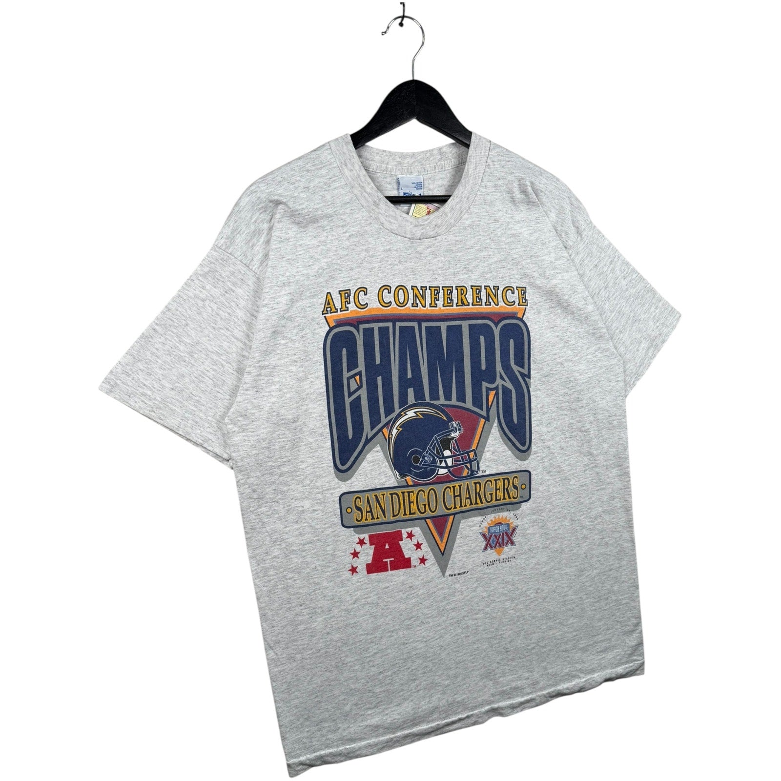 Vintage San Diego Chargers Super Bowl XXIX NFL T-Shirt