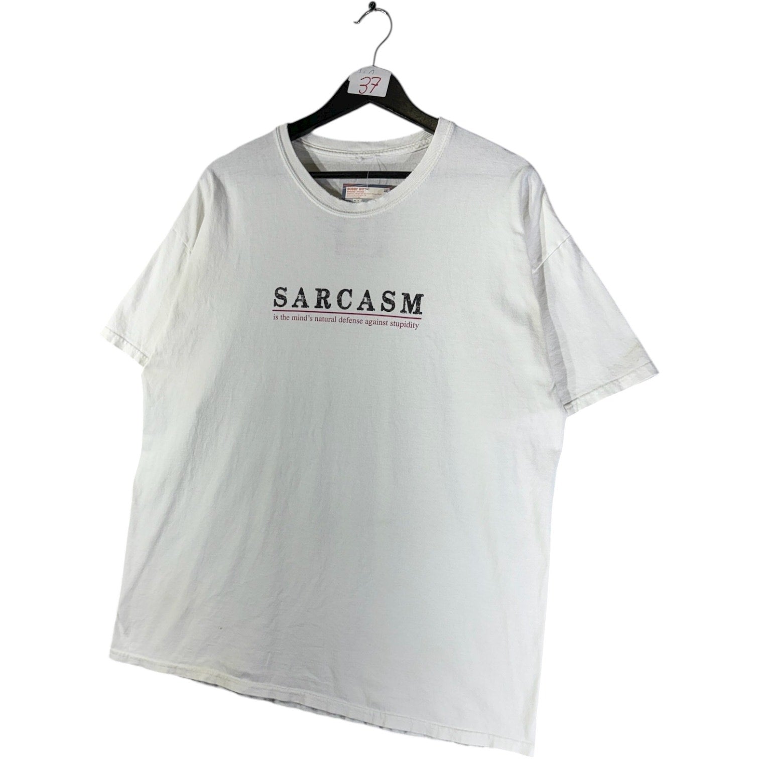 Vintage Sarcasm Spell Out Graphic T-Shirt