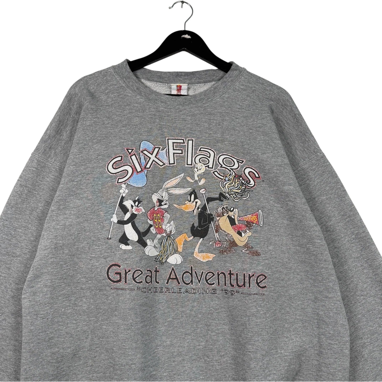 Vintage Six Flags Great Adventure Cheerleading Crewneck
