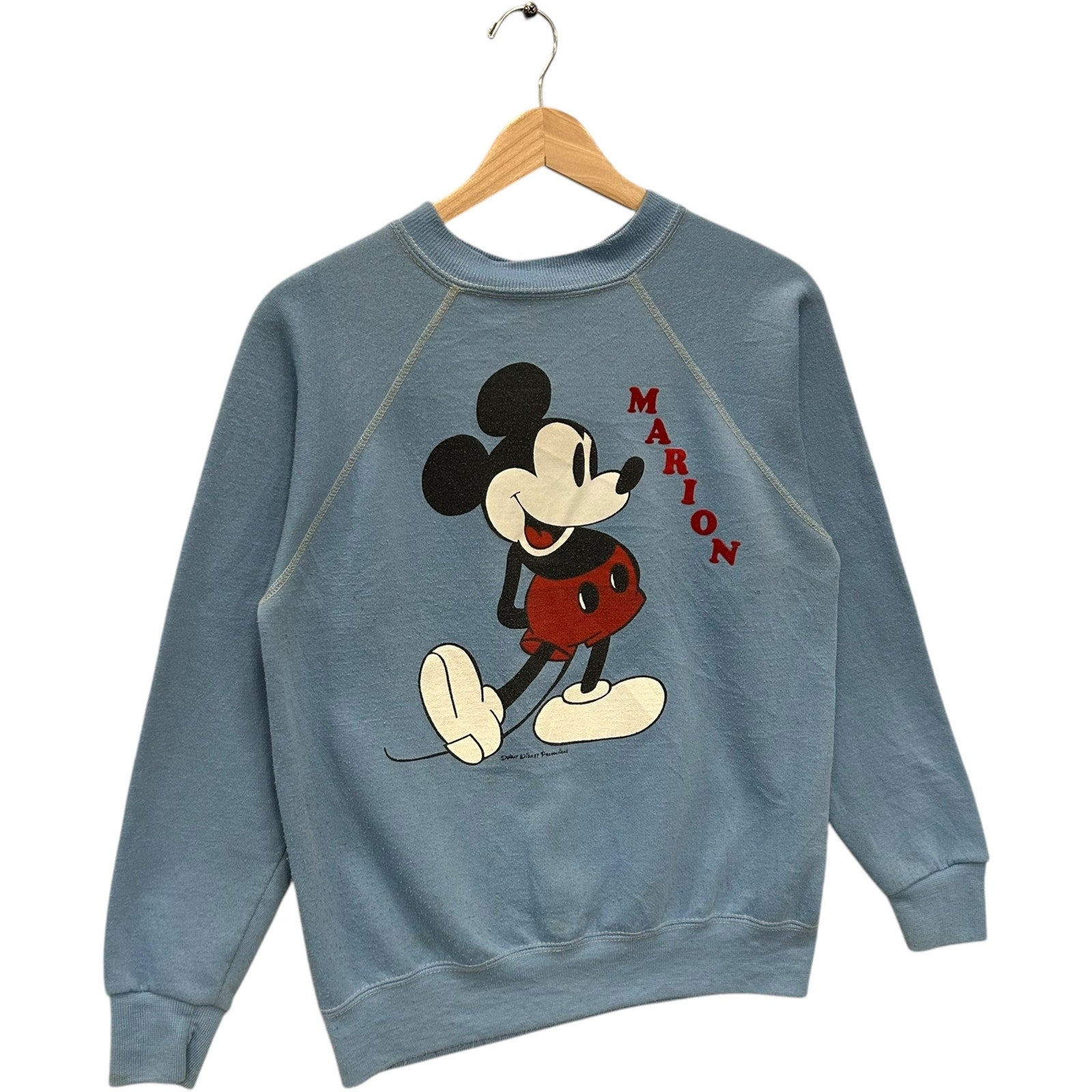 Vintage Disney Mickey Mouse "Marion" Spellout Crewneck