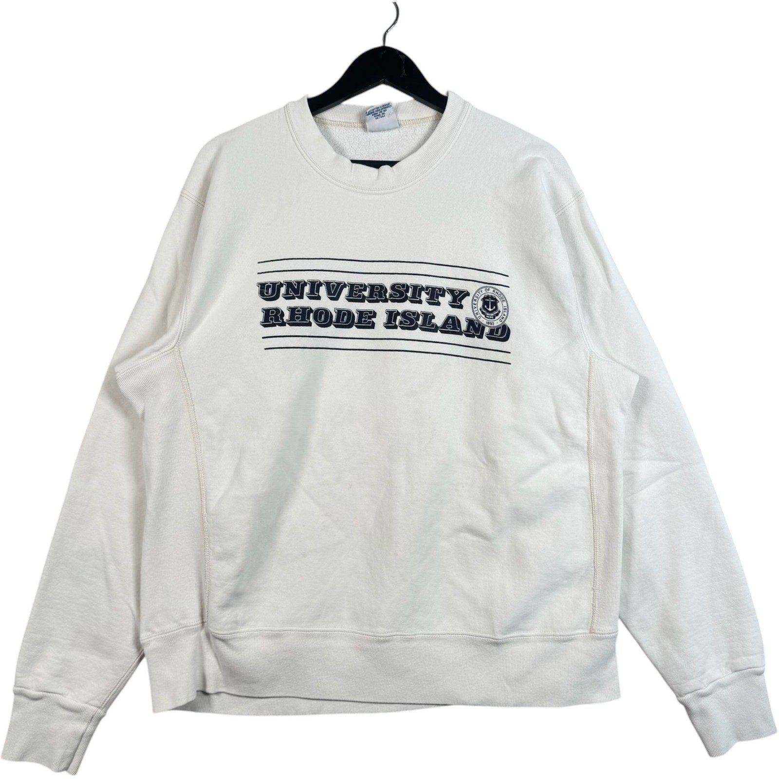 Vintage University Of Rhode Island Spellout Crewneck