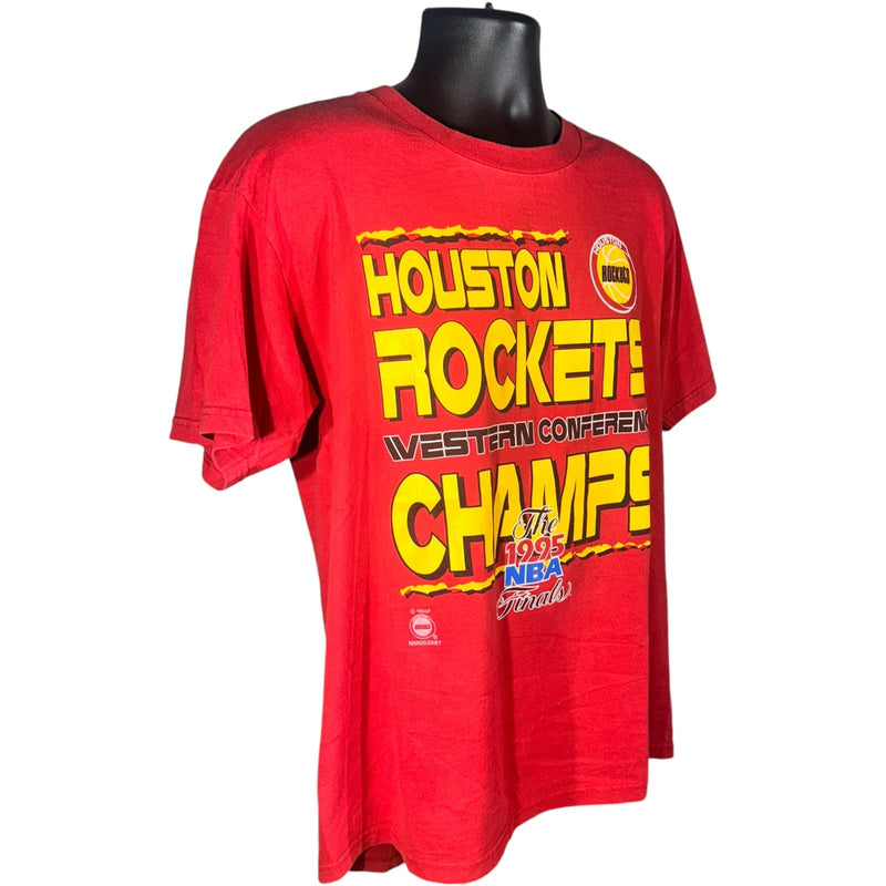 Vintage Houston Rockets Western Conference Champs Tee 1995