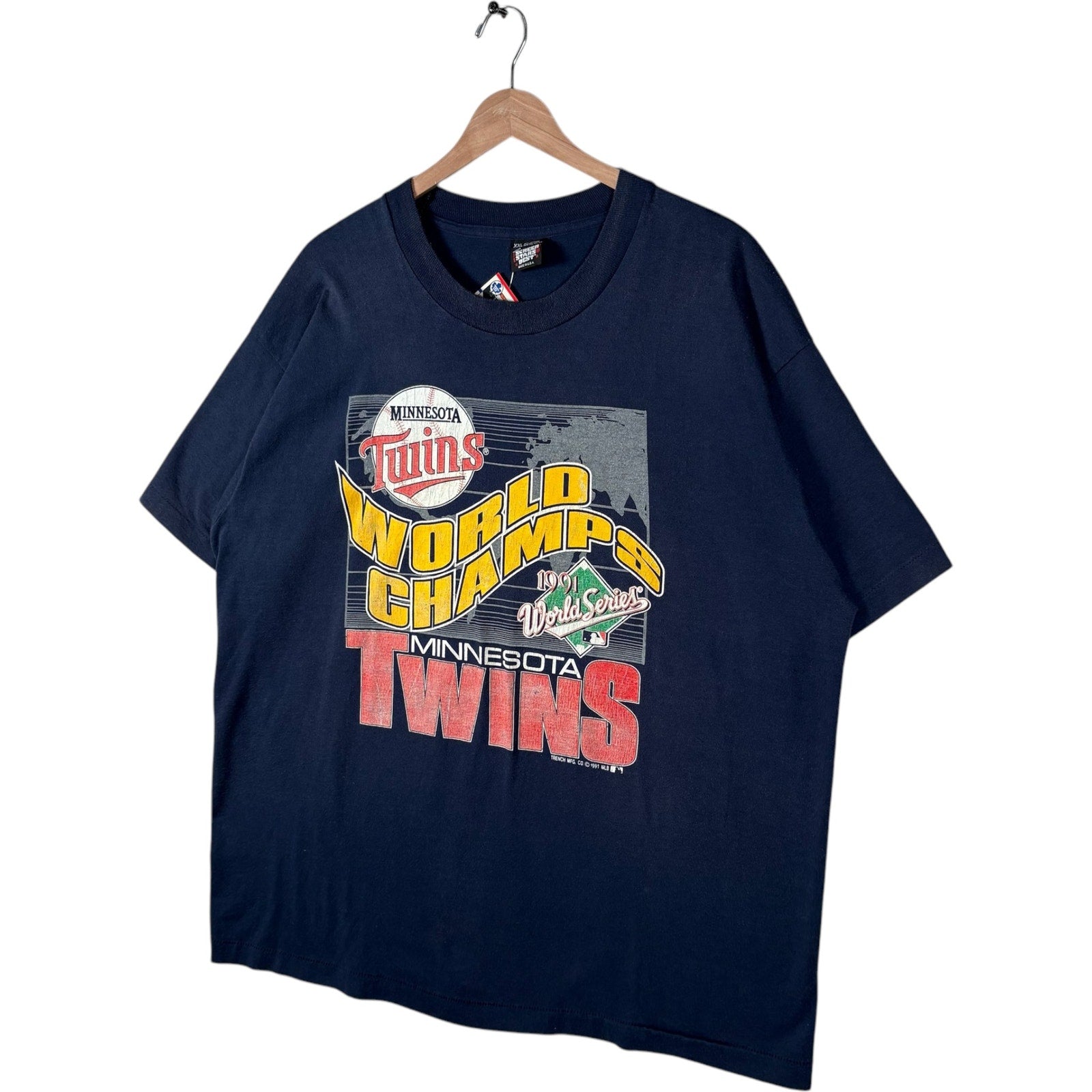 Vintage Minnesota Twins World Series Champs MLB Tee 1991