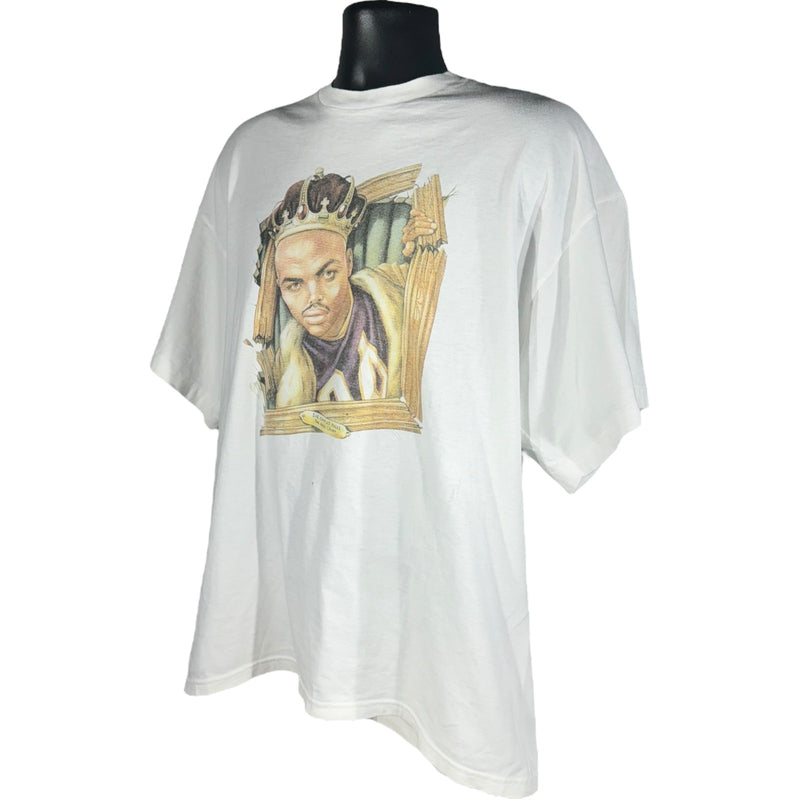 Vintage Charles Barkley "Rules The Royal Court" Nike Caricature Tee 90s