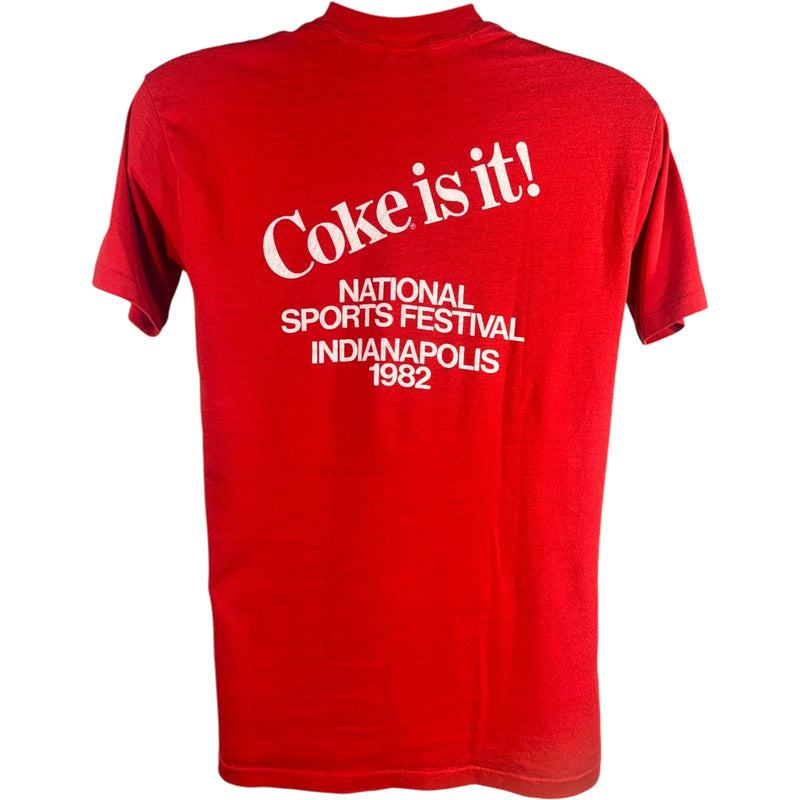 Vintage Coca Cola Olympics Souvenir Tee 1982