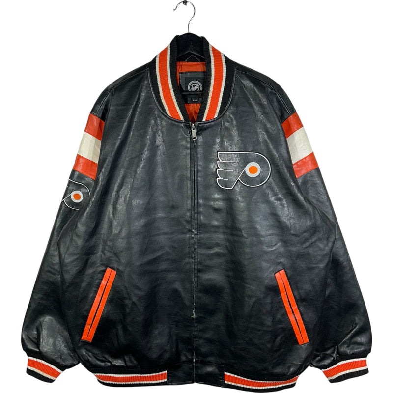 Vintage NHL Philadelphia Flyers Leather Bomber Jacket