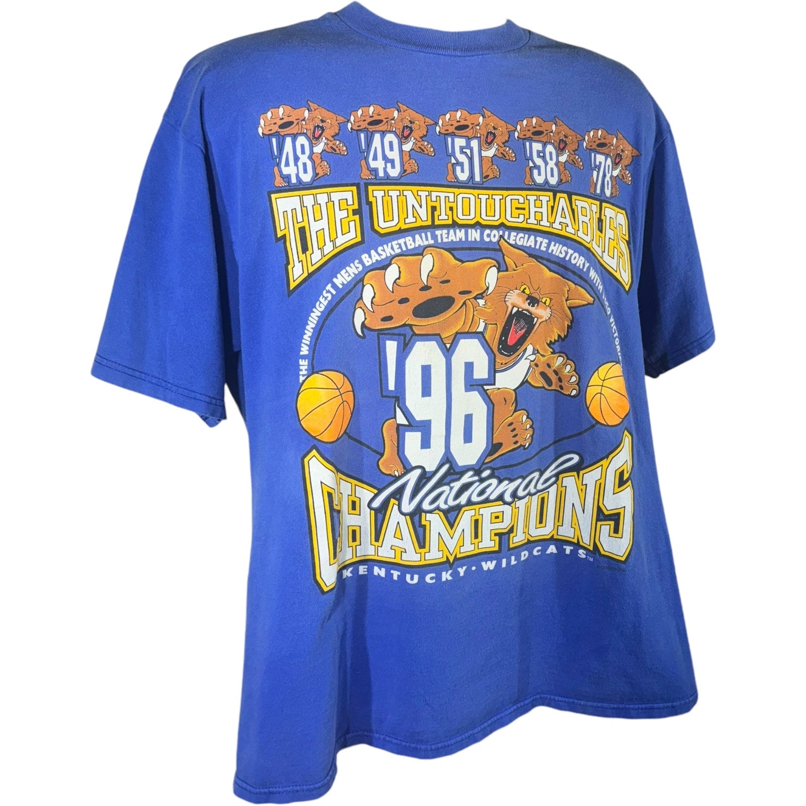 Vintage University of Kentucky Wildcats Basketball "The Untouchables" Tee 90s