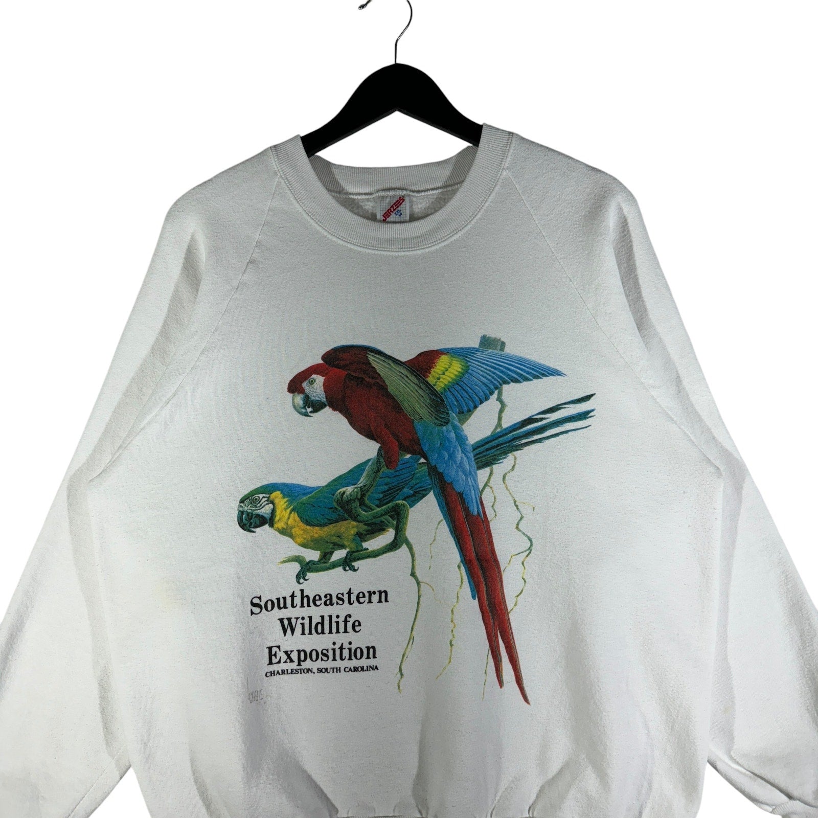 Vintage Southeastern Wildlife Exposition Parrots Crewneck