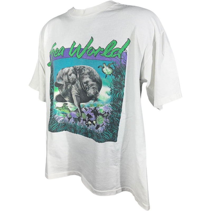 Vintage Manatee Sea World Souvenir Tee 90s