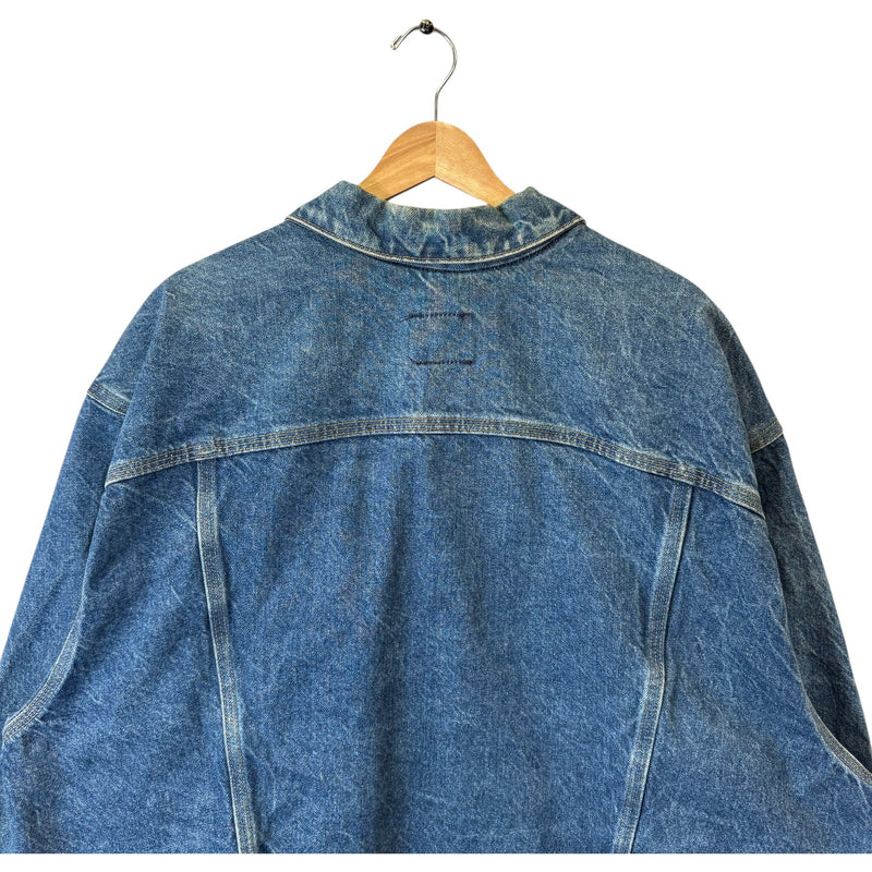 Vintage Carhartt J12 DST Button Up Denim Jacket