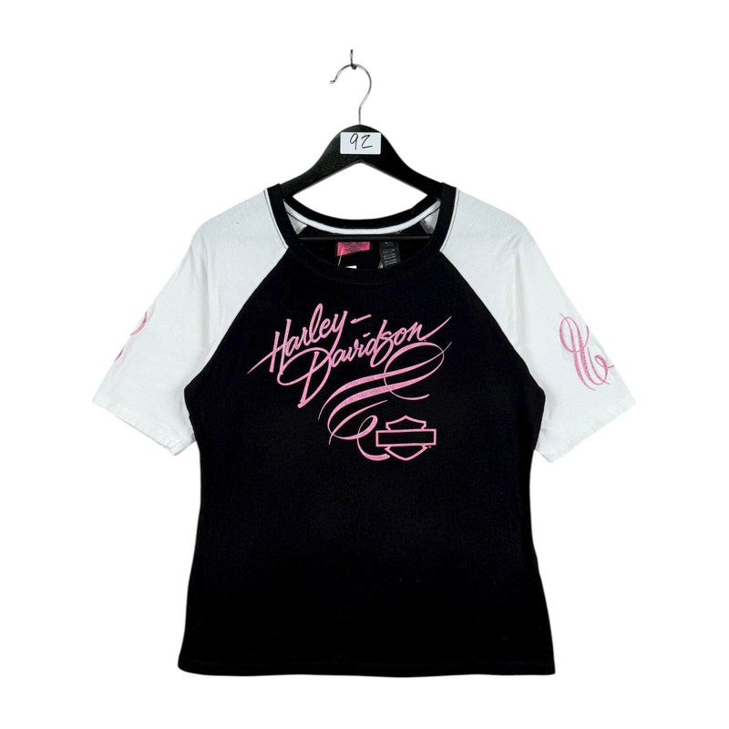Vintage Harley Davidson Glittered T-Shirt