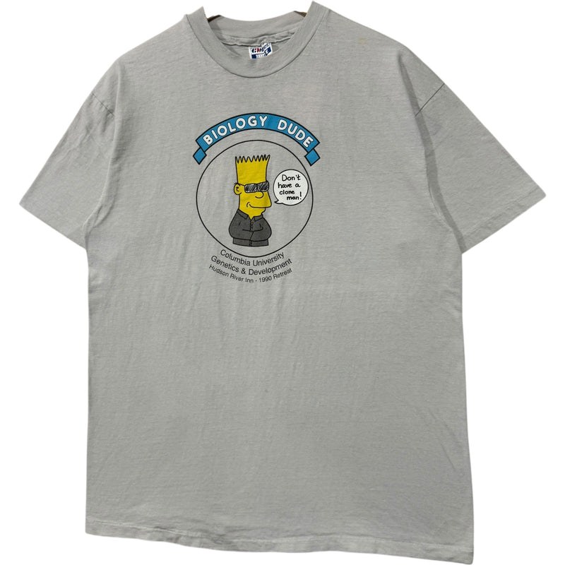 Vintage Columbia University Genetics "Biology Dude" Cartoon Tee