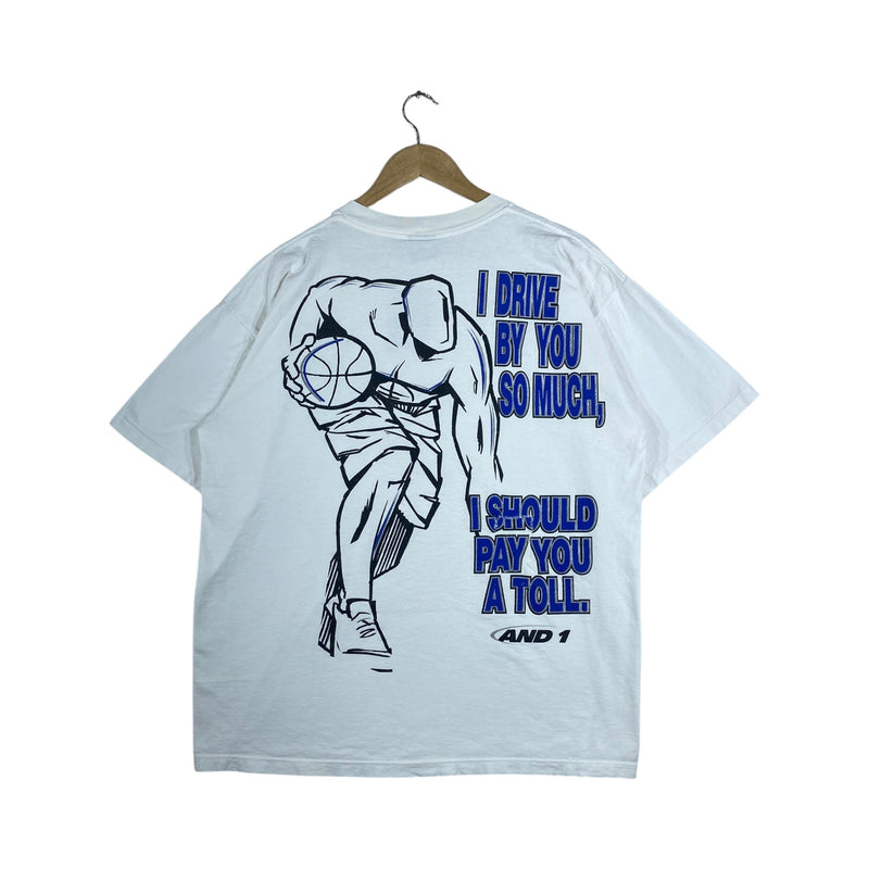 Vintage And1 Basketball Graphic Print T-Shirt