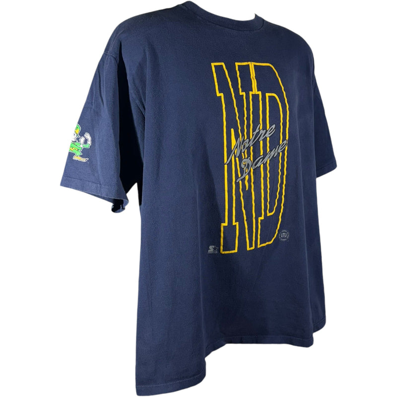 Vintage Starter Notre Dame University Spellout Tee