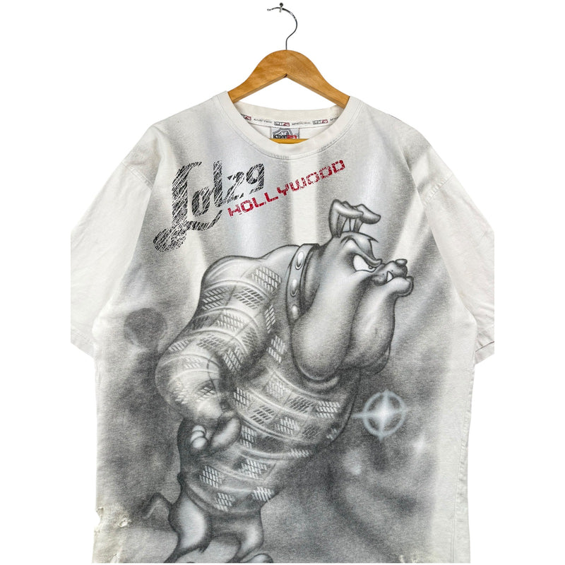 Vintage Lot29 Airbrushed Bulldog Graphic T-Shirt