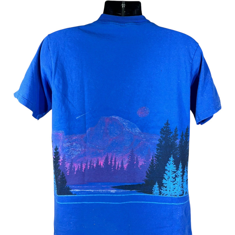 Vintage Yosemite National Park Landscape Wrap Around Tee 90s