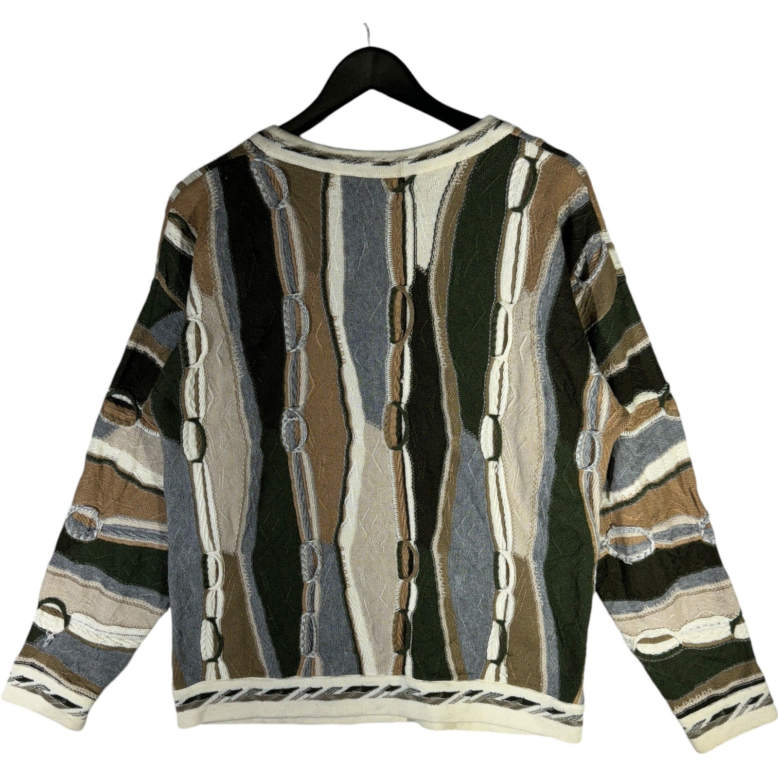 Vintage Coogi Style 3D Knit Sweater