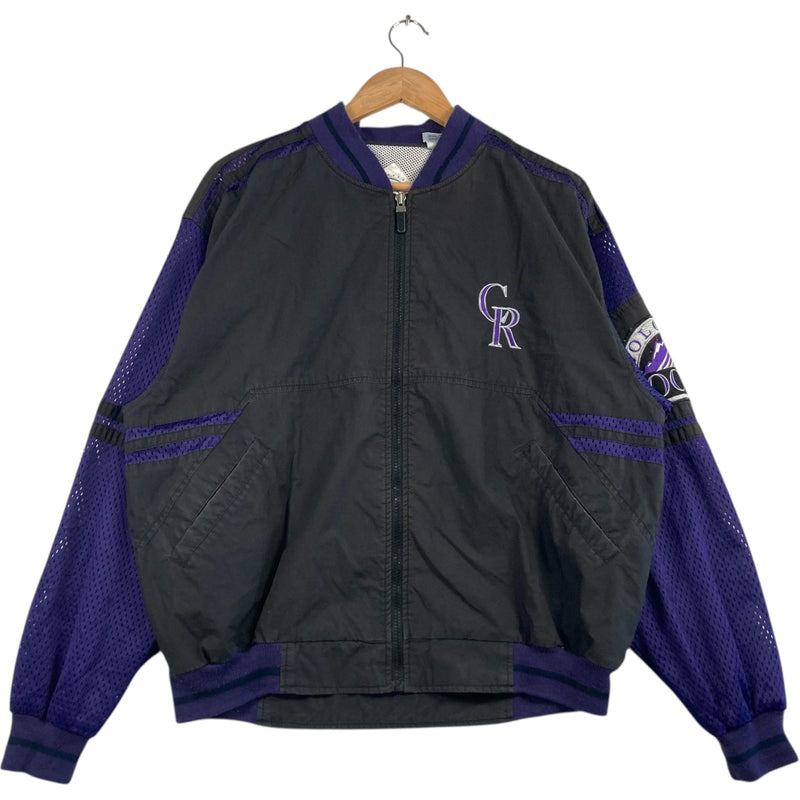 Vintage Colorado Rockies Mini Logo MLB Light Jacket