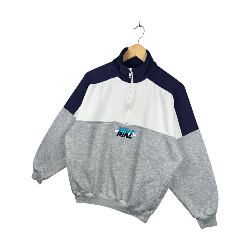 Vintage Nike Quarter Zip Mock Neck Pullover Sweatshirt