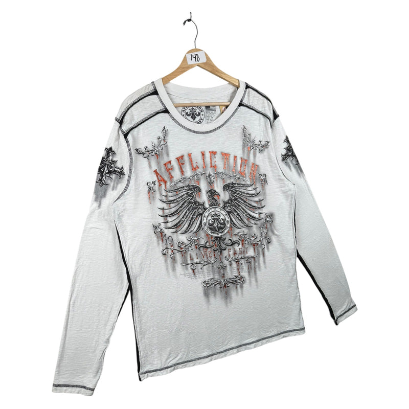 Vintage Affliction Live Fast Long Sleeve Tee