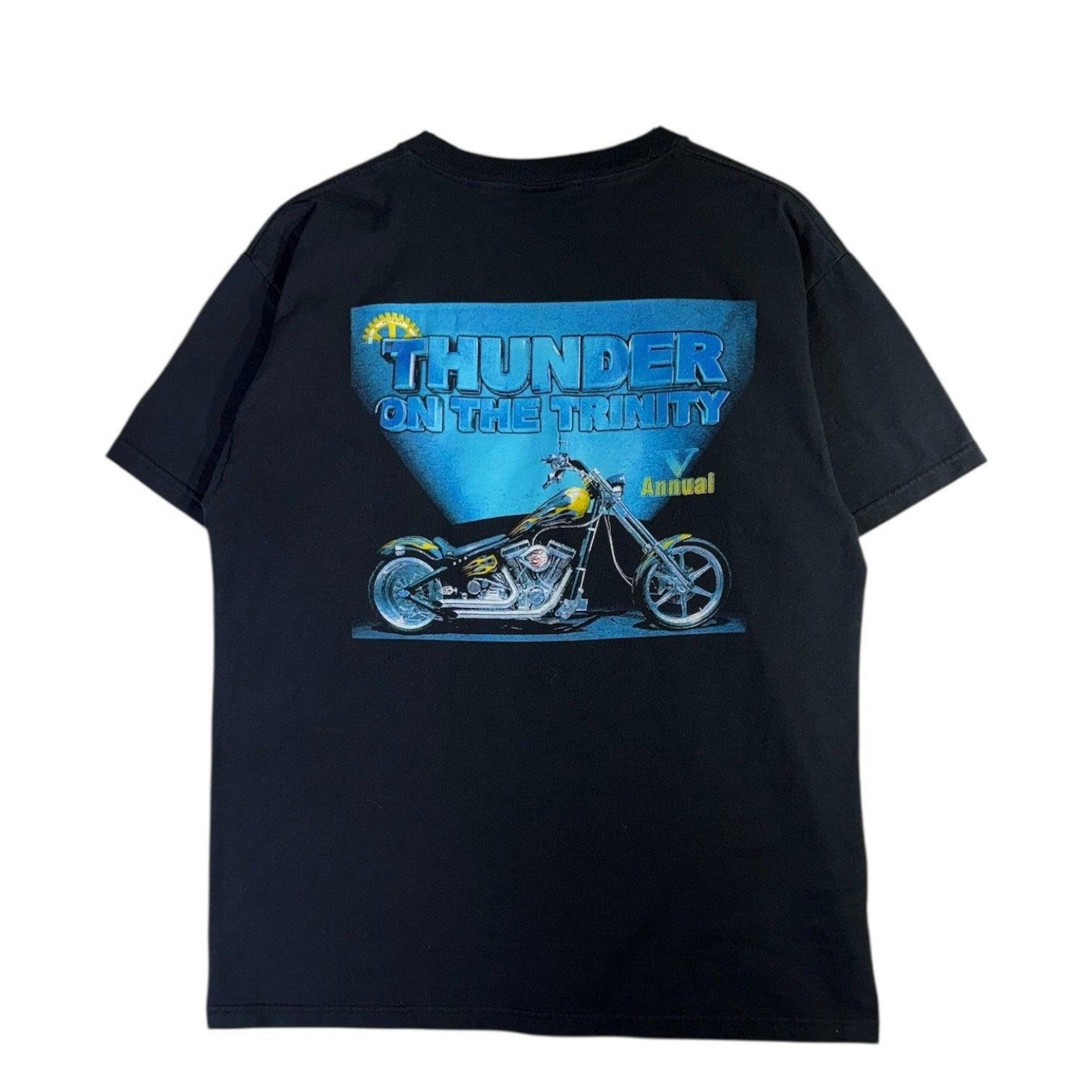 Vintage Thunder on the Trinity Motorcycle T-Shirt