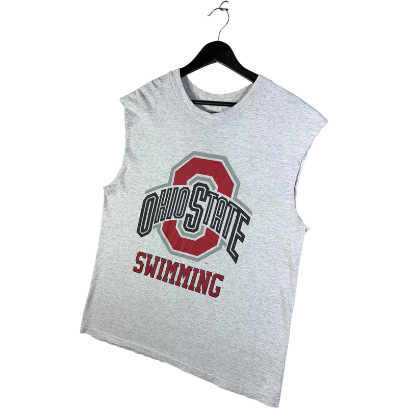 Vintage Ohio State Swimming Muscle Sleeve Tank Top