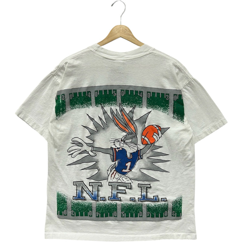 Vintage Looney Tunes Bugs Bunny Jumbo Print NFL Tee 90s