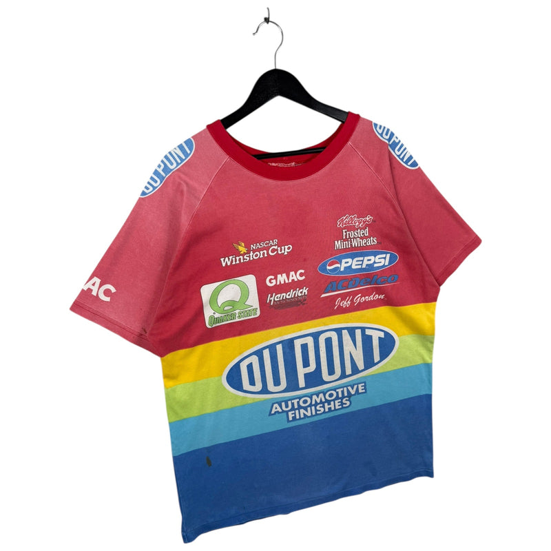 Vintage Jeff Gordon NASCAR DuPont Rainbow T-Shirt