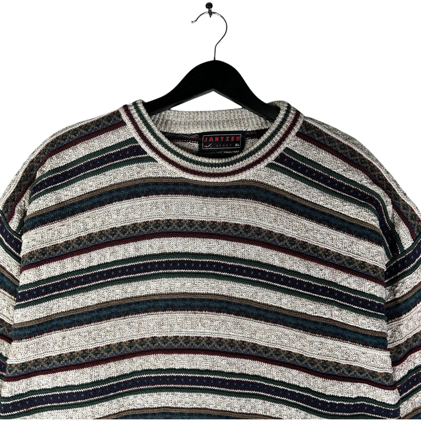 Vintage Jantzen Striped Patterned Knit Sweater