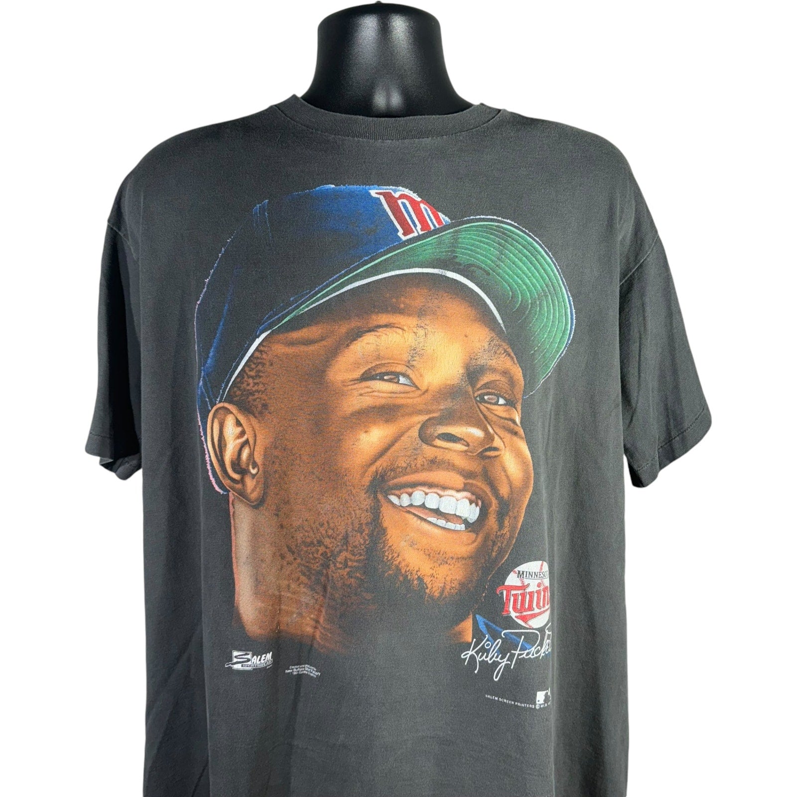 Vintage Minnesota Twins Big Face Kirby Puckett Tee 90s