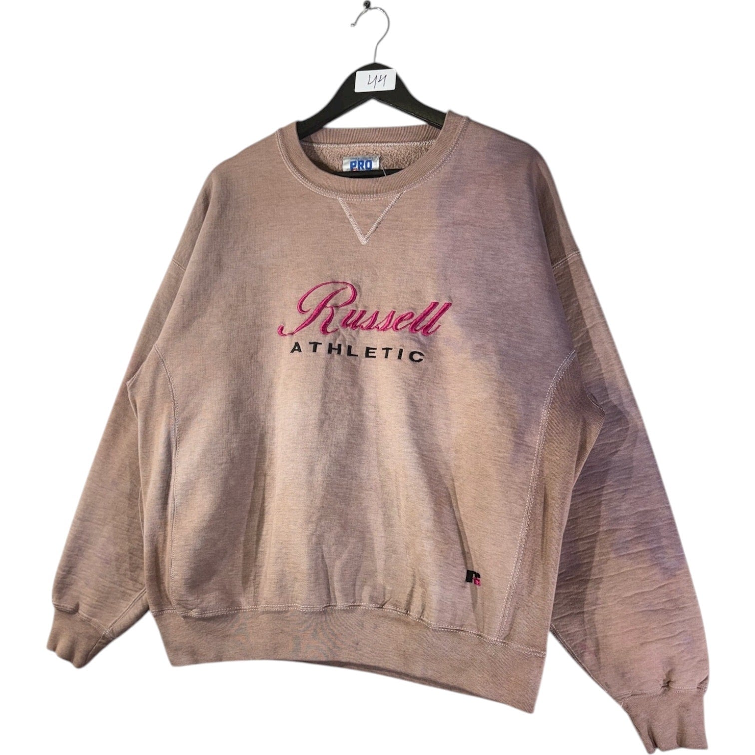 Vintage Russell Athletic Embroidered Spell Out Logo Crewneck