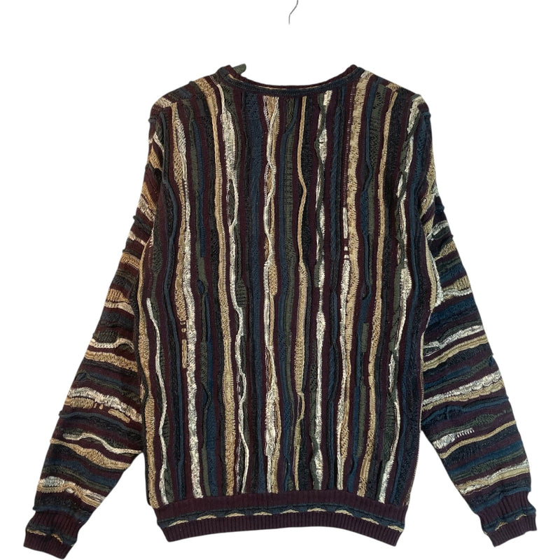 Vintage Coogi 3D Abstract Knit Sweater
