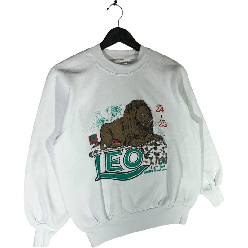 Vintage Leo Zodiac Sign Crewneck 90s