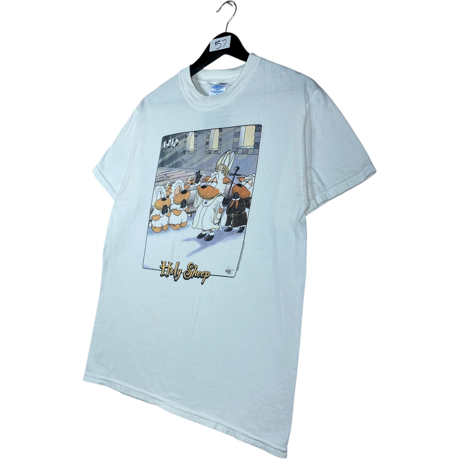 Vintage Holy Sheep Humor Graphic Tee T-Shirt