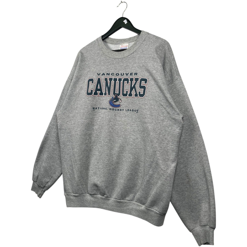 Vintage Vancouver Canucks Print NHL Crewneck Crewneck