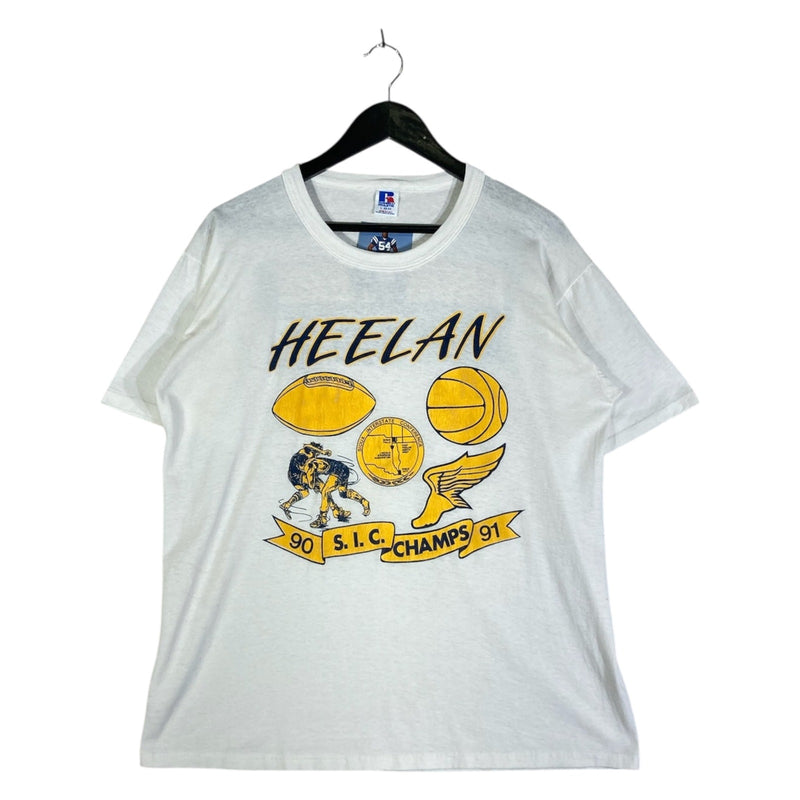 Vintage Heelan Crusaders S.I.C. Champs T-Shirt 1991