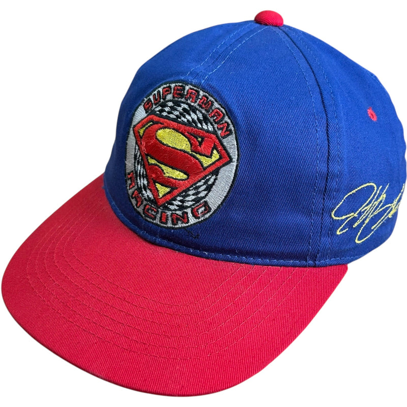 Vintage Chase Authentics Superman Racing #24 Snapback Hat