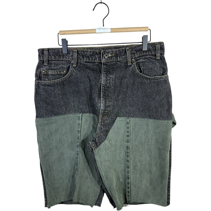 Vintage Levi's Cut & Sew Carpenter Denim Shorts 36