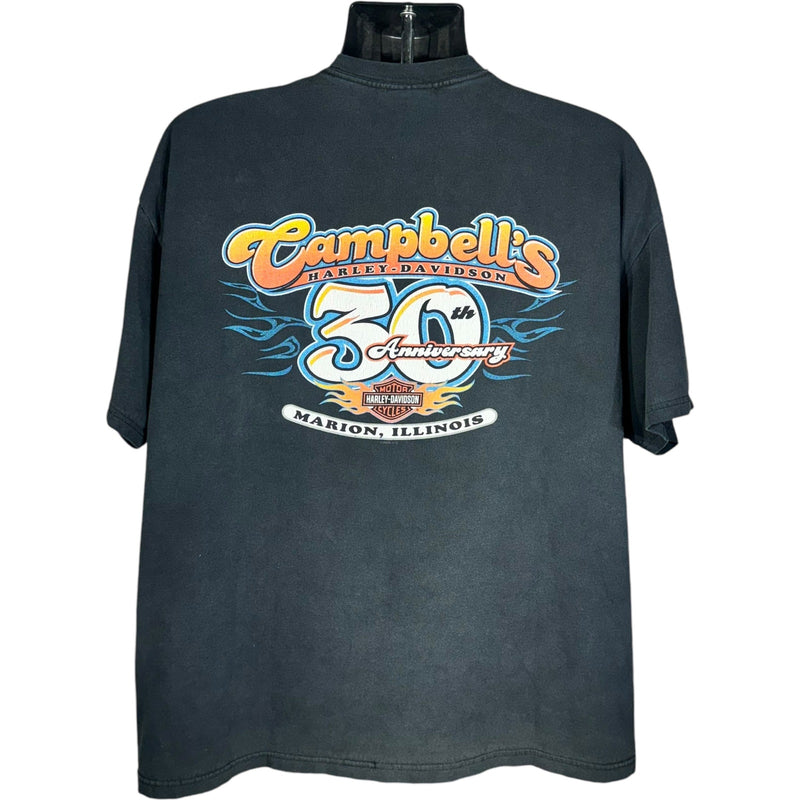 Vintage Harley Davidson Campbells 30th Anniversary Tee