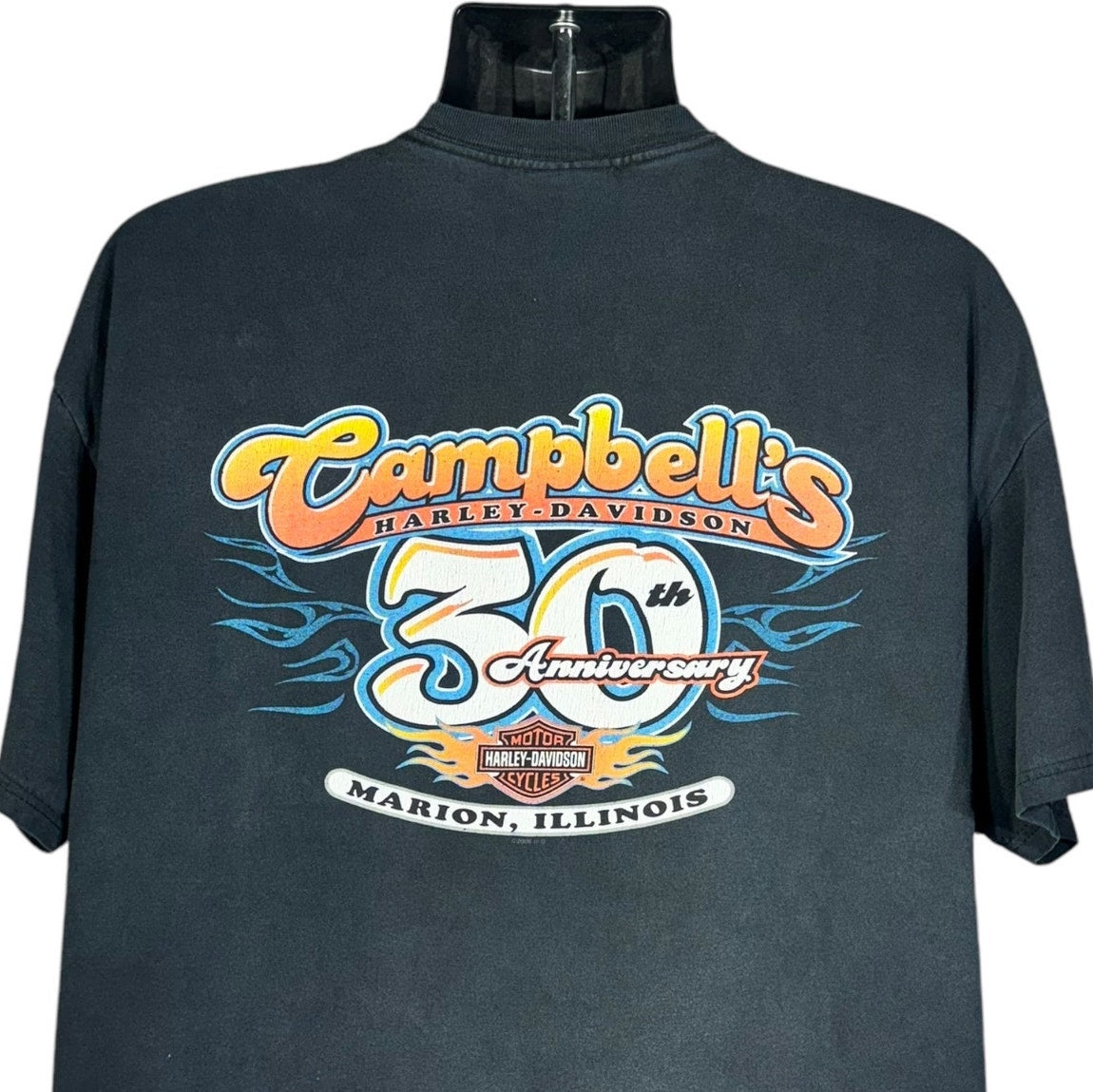 Vintage Harley Davidson Campbells 30th Anniversary Tee